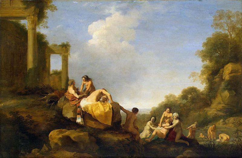 POELENBURGH, Cornelis van Landscape with Diana and Callisto